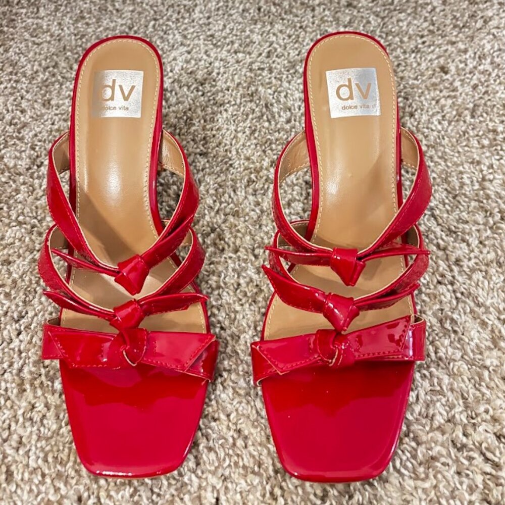 Dolce Vita Strappy Red Heels